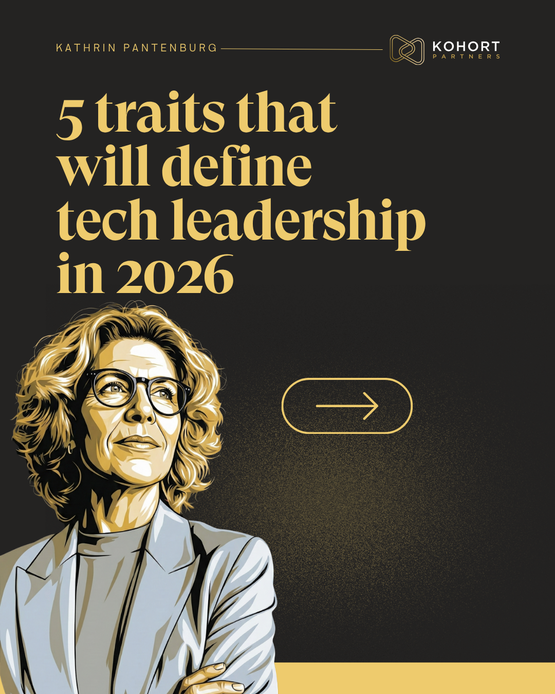Kohort Partners carousel tile, 5 traits that will define tech leadership in 2026